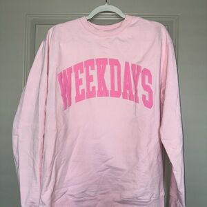 Fun on Weekdays Pink 'WEEKDAYS' Sweatshirt